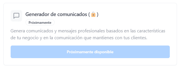 Generador de comunicados